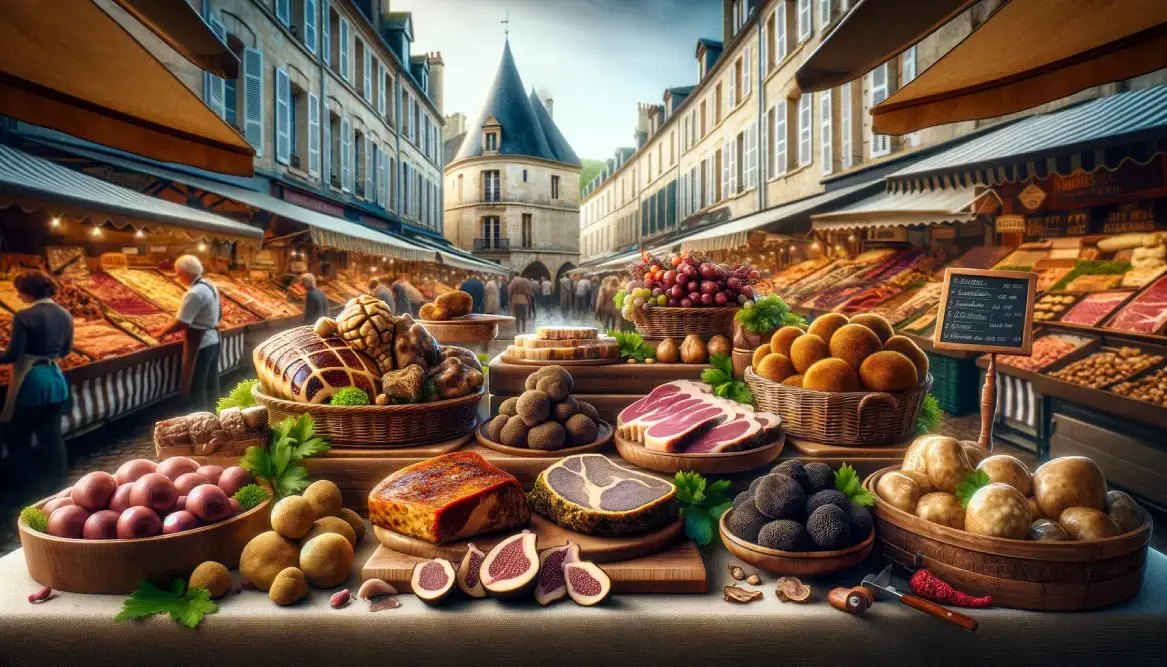 Le marché de Brantôme